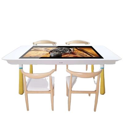 میز قهوه رستوران Multitouch 55 اینچ صفحه نمایش تعاملی خازنی