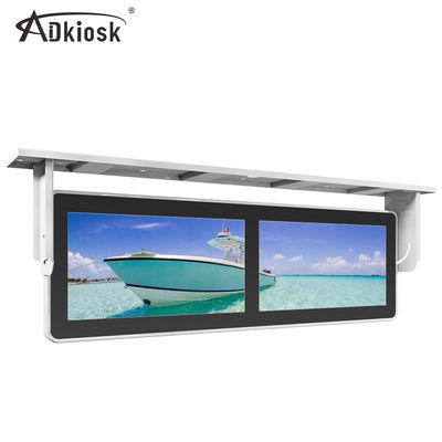 پخش کننده تبلیغاتی اتوبوس سقفی / صفحه LCD دوگانه 18.5 اینچ 220 ولت
