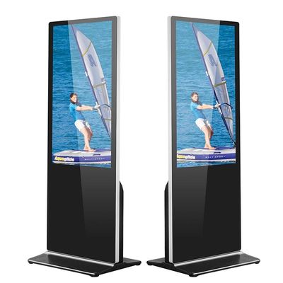 مانیتور تبلیغاتی LCD کفپوش علامت دیجیتال 75 اینچ ضد خوردگی 280cd/m2