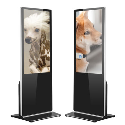 مانیتور تبلیغاتی LCD کفپوش علامت دیجیتال 75 اینچ ضد خوردگی 280cd/m2