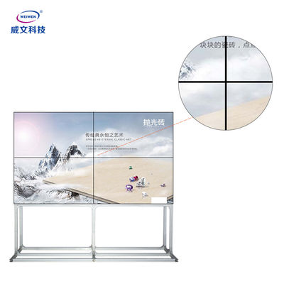 صفحه نمایش ال سی دی دیواری 2k 4k صفحه 1.8 میلیمتر حاشیه 2x3 FHD رزولوشن 49 اینچ