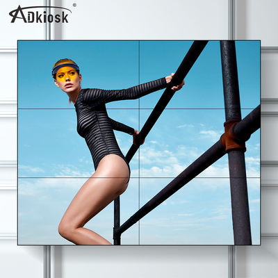 صفحه نمایش داخلی 240V LCD ویدئو صفحه نمایش 55 اینچ رزولوشن FHD با حاشیه 1.8 میلی متر