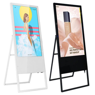 220V 16:09 صفحه تبلیغاتی LCD 16.7M صفحه لمسی رنگی Totem Signage Digital