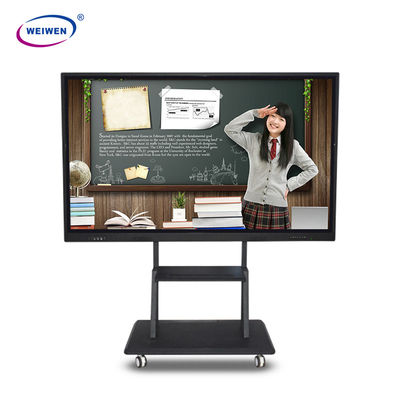 صفحه نمایش لمسی LCD الکترونیکی تلویزیون وایت برد با براکت اختیاری