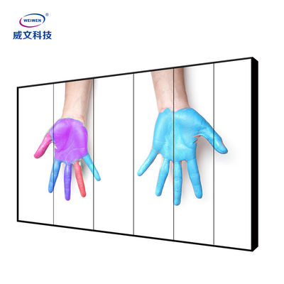 49 اینچ 500cd/m2 دیوار نصب شده دیجیتال ساینیج داخلی hd lcd اتصال صفحه نمایش