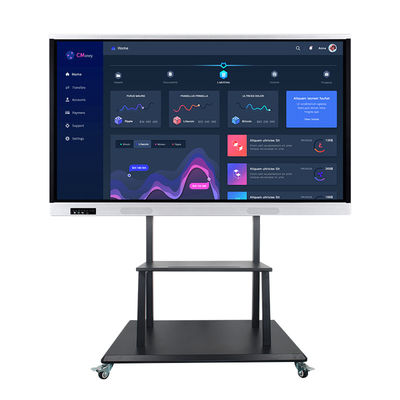 صفحه نمایش لمسی هوشمند 60HZ وایت برد 86 اینچ LCD چند منظوره