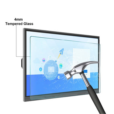 صفحه لمسی LCD وایت برد 75 اینچ آلومینیومی فریم 4k برای آموزش