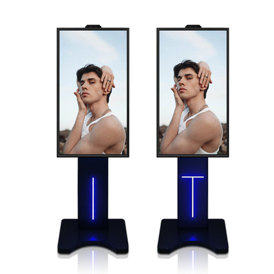 پایه طبقه 2500nits کیوسک سلف سرویس با وضوح 2K 4K صفحه نمایش لمسی 43 اینچی