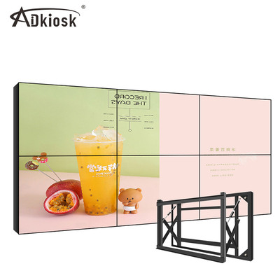 صفحه نمایش دیواری ال سی دی باریک با صفحه نمایش 49 اینچی 3x3 عمودی تبلیغاتی