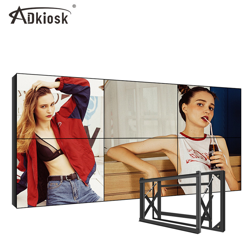 صفحه نمایش 100 ولت ال جی 55 اینچ ویدئو LCD با وضوح 2K 4K FHD با حاشیه 1.8 میلی متر